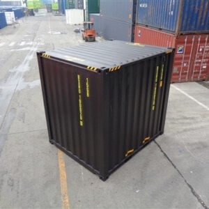 Contenedor marino negro High Cube de 10 pies - Nuevo